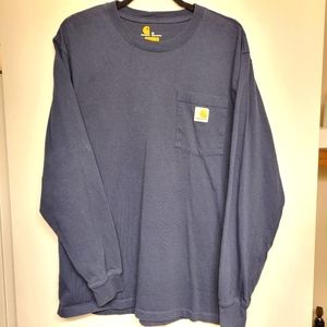 Carhartt Men's Pocket Long Sleeve Tee Size M